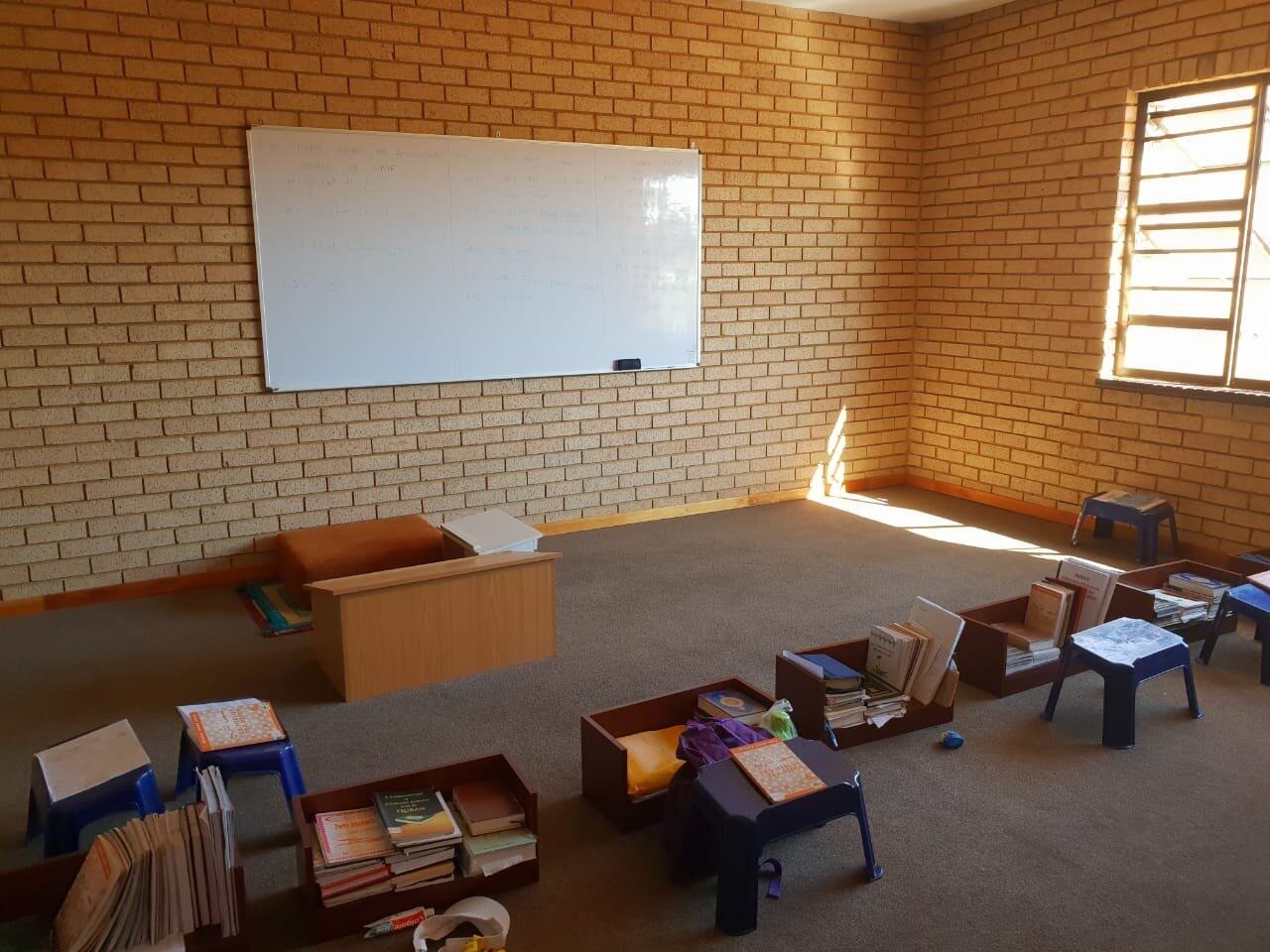 Classroom where students memorise the Qur'an